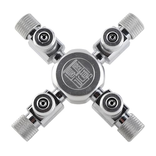 Qcwwy CO2-Generator, Metall-CO2-Splitter-Regler, Nadel-Rückschlagventil, Einfache Verbindung, Multifunktionsnadel, CO2-Nadelventile, Regulierung des CO2-Flusses für Aquarienpflanzen, Qcwwy CO2-Generator, Metall-CO2-Splitter-Regler, Nadel-Rückschlagventil, Einfache Verbindung, Multifunktionsnadel, CO2-Nadelventile, Regulierung des CO2-Flusses für Aquarienpflanzen, von Qcwwy