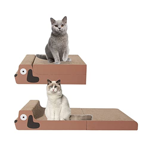 Cat Daily Notwendigkeiten, Relief Wellpappe Katze Scratcher Matte für Kätzchen Welpen Katze Scratch Pad Faltbare Verdickte Stress von Qcwwy