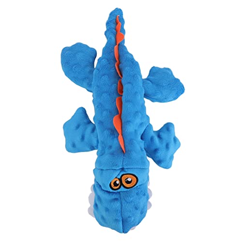 Qcwwy Dinosaurier-Plüschspielzeug aus weichem Polyester für Hunde mit quietschendem Geräusch für die Mundgesundheit des Hundes, leuchtende Farben für stundenlanges Kauen, Unterhaltung Qcwwy Dinosaurier-Plüschspielzeug aus weichem Polyester für Hunde mit quietschendem Geräusch für die Mundgesundheit des Hundes, leuchtende Farben für stundenlanges Kauen, Unterhaltung von Qcwwy