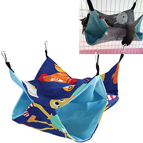 Qcwwy Doppellagige Hängematte für Kleine Haustiere, Verschleißfestes Hängebett aus Segeltuch für Chinchilla, Frettchen, Meerschweinchen, mit Weichem Samt, für Alle Jahreszeiten, Qcwwy Doppellagige Hängematte für Kleine Haustiere, Verschleißfestes Hängebett aus Segeltuch für Chinchilla, Frettchen, Meerschweinchen, mit Weichem Samt, für Alle Jahreszeiten, von Qcwwy