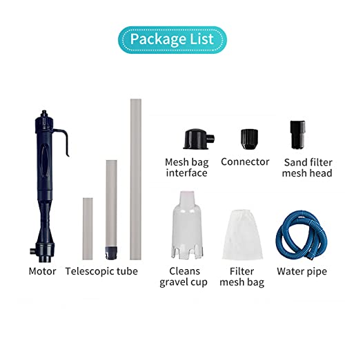 Qcwwy Elektrischer Aquarium-Kiesreiniger, 3-in-1-Multifunktions-Vakuum-Aquarium-Reinigungswerkzeug, Effektiver Filter, Aquarium-Wasserwechsler, Schneller Wasserwechsel, Qcwwy Elektrischer Aquarium-Kiesreiniger, 3-in-1-Multifunktions-Vakuum-Aquarium-Reinigungswerkzeug, Effektiver Filter, Aquarium-Wasserwechsler, Schneller Wasserwechsel, von Qcwwy