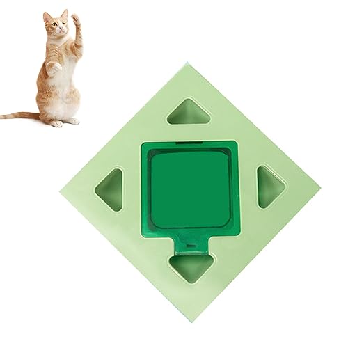 Qcwwy Elektrisches Katzenspielzeug über USB Wiederaufladbar, Fördert Bewegung, Reduziert Ängste, Interaktives Katzenspielzeug (Grün) von Qcwwy