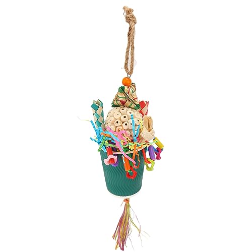 Qcwwy Futterfallen-Vogelspielzeug, Wiederverwendbares, Interaktives, Lustiges Futtersuchen-Fingerfallen-Spielzeug, Bunte, Gekräuselte Papierdekorationen, Vogel-Snackbecher-Spielzeug Qcwwy Futterfallen-Vogelspielzeug, Wiederverwendbares, Interaktives, Lustiges Futtersuchen-Fingerfallen-Spielzeug, Bunte, Gekräuselte Papierdekorationen, Vogel-Snackbecher-Spielzeug von Qcwwy