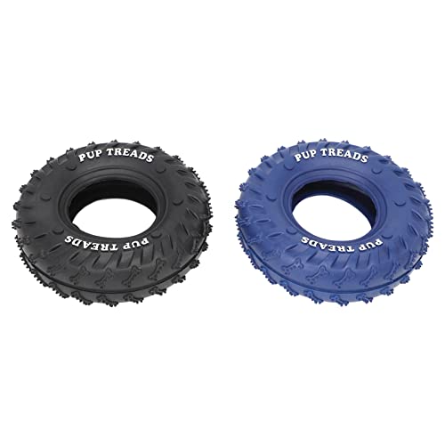Qcwwy Gummi-Kauspielzeug in Reifenform, Interaktive Bindung, Saubere Zähne, Flexibel, 2 Stück, Blau, Schwarz, für Hunde Qcwwy Gummi-Kauspielzeug in Reifenform, Interaktive Bindung, Saubere Zähne, Flexibel, 2 Stück, Blau, Schwarz, für Hunde von Qcwwy