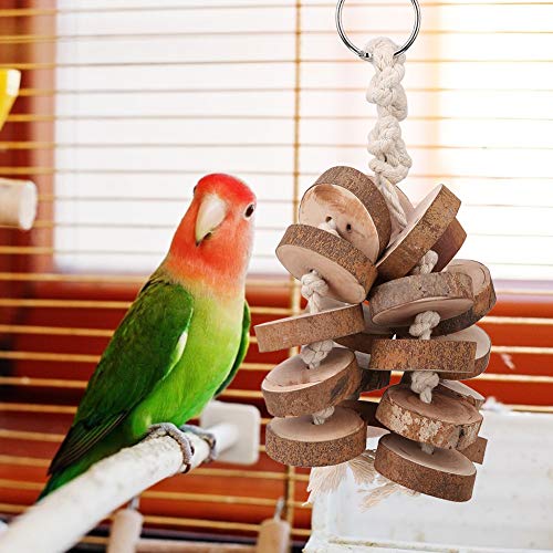 Qcwwy Hängende Knoten Block Schnur Spielzeug Klettern für Kleine Mittelgroße Vögel Heimtierbedarf Hölzernes Vogel-Kau-Kletterspielzeug, Vögel Bunt für Kleine Mittelgroße Vögel Qcwwy Hängende Knoten Block Schnur Spielzeug Klettern für Kleine Mittelgroße Vögel Heimtierbedarf Hölzernes Vogel-Kau-Kletterspielzeug, Vögel Bunt für Kleine Mittelgroße Vögel von Qcwwy