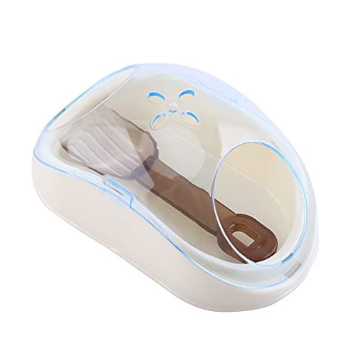 Qcwwy Hamster-Badezimmer, Hamster-Badezimmer, Haustier-Badezimmer, Haustierstreu, Haustier-Toilette, Haustier-Badebox mit Schaufel, Ratten-Mäuse-Bad, Sand, Sauna-Toilette (Blau) von Qcwwy