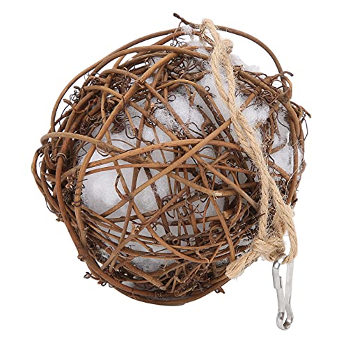 Qcwwy Haustier-Baumwoll-Spielzeug-Papageien-Rattan-Ballspielzeug, Handgefertigtes Haltbares Hängen für Vögel, Bissresistente Nachfüllbare Rattanball für Körperliche Aktivität Qcwwy Haustier-Baumwoll-Spielzeug-Papageien-Rattan-Ballspielzeug, Handgefertigtes Haltbares Hängen für Vögel, Bissresistente Nachfüllbare Rattanball für Körperliche Aktivität von Qcwwy