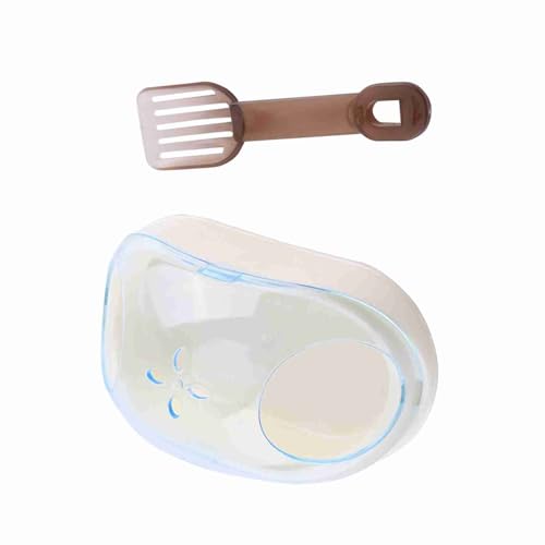Qcwwy Haustier-Hamster-Badezimmer-Sauna-Toilette Zum Reinigen des Käfigs, 3 Farben, Kunststoffschaufel für Hamster-Waschraum (Blue) von Qcwwy