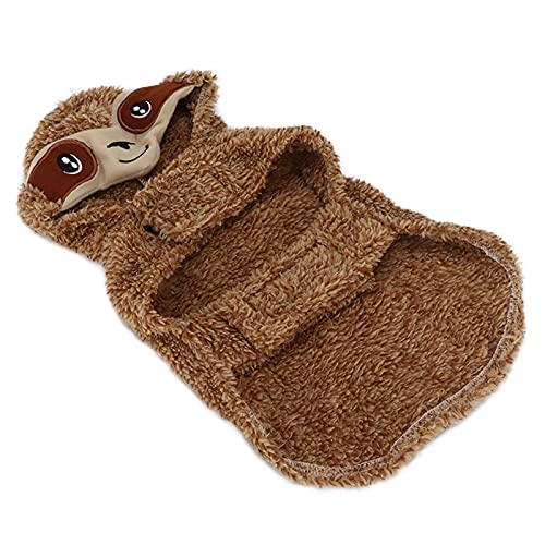 Qcwwy Haustier-Hoodie-Kostüm, Winter-süßes Hundekostüm, Weiches Hunde-Hoodie-Kostüm, Haustierkostüme, Cosplay-Kleid, Haustiertuch, Geeignet für Kleine und Mittelgroße Hunde (M) von Qcwwy