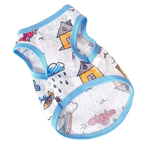 Qcwwy Haustier in Einer Atmungsaktiven Maschenkleidung Kleiner Hund Im Hellen Polyester Leicht für Teddy und Yorkie Geeignet zu Halten (Maschenweste XL) von Qcwwy