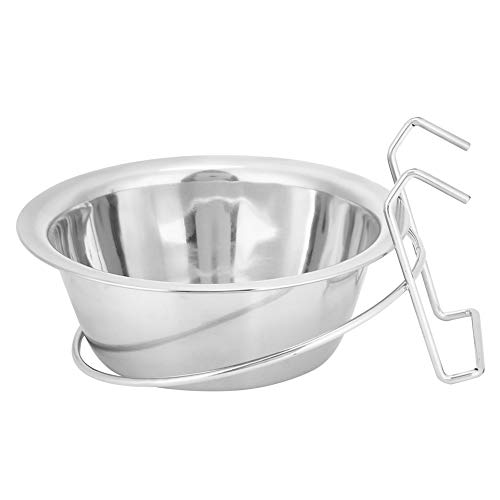 Qcwwy Haustierhundkatze aus Edelstahl Langable Wasser Wasser Futter, Einfache Reinigung Zugang, 600 Ml Kapazität, 16,7 cm Durchmesser Qcwwy Haustierhundkatze aus Edelstahl Langable Wasser Wasser Futter, Einfache Reinigung Zugang, 600 Ml Kapazität, 16,7 cm Durchmesser von Qcwwy