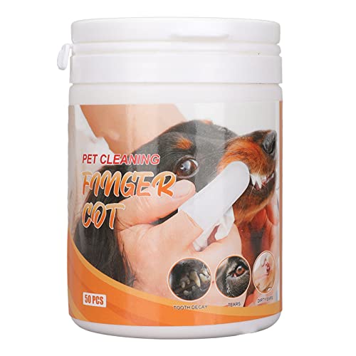 Qcwwy Haustierzahnbürstenernte, Ausreichende Tragbare Zahnreinigung Massage Nicht Irritierende Fingertücher 50 PCs Qcwwy Haustierzahnbürstenernte, Ausreichende Tragbare Zahnreinigung Massage Nicht Irritierende Fingertücher 50 PCs von Qcwwy
