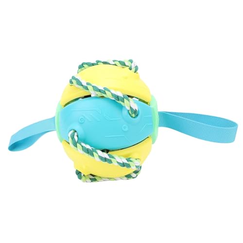 Qcwwy Hund Spielzeugball mit Seil, Plastik Interaktiver Haustier Übung Hunde Kautball Unterhaltung Mentale Stimulation Tierversorgungen für Trainingsspiel Im Freien (Green) von Qcwwy