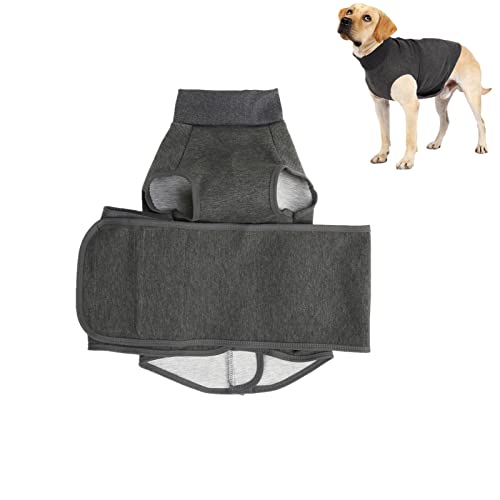 Qcwwy Hunde-Angst-Jacke, Hunde-Angst-Weste Komfort-Hunde-Angst-Entlastungs-Mantel Hunde-Angst-Beruhigungsweste Wrap Atmungsaktive Hunde-Angst-Weste-Jacke mit Klettverschluss (S) von Qcwwy