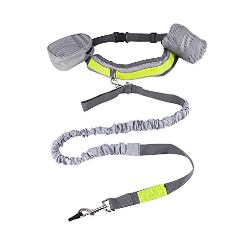 Qcwwy Hunde Leine, Hand-Haustier-Leinen-Set mit Gürtel und 2 Taschen, Robust Reflektierend für Nacht übungen Zum Laufen und Gehen, Bequem Zum Tragen Qcwwy Hunde Leine, Hand-Haustier-Leinen-Set mit Gürtel und 2 Taschen, Robust Reflektierend für Nacht übungen Zum Laufen und Gehen, Bequem Zum Tragen von Qcwwy