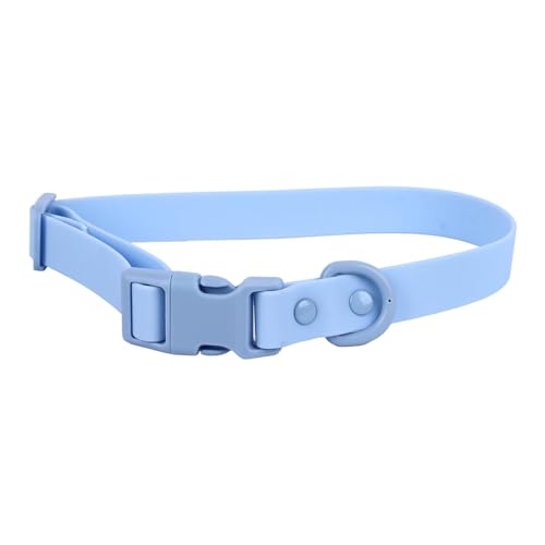 Qcwwy Hundehalsband, Flexible Haustier-Halskette, Hundeschnalle, Halsband, Halskette, Multifunktional, Verstellbare Größe, Welpenhalsband, Atmungsaktives (Blau) von Qcwwy