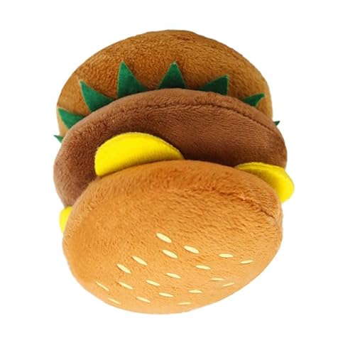 Qcwwy Hundeplüschspielzeug, Sicheres und Zuverlässiges Plüschmaterial, Gefülltes Hundeplüschspielzeug, Zähneknirschen, Schützt die Zahngesundheit, Burger-Spielzeug für Unterhaltung und Qcwwy Hundeplüschspielzeug, Sicheres und Zuverlässiges Plüschmaterial, Gefülltes Hundeplüschspielzeug, Zähneknirschen, Schützt die Zahngesundheit, Burger-Spielzeug für Unterhaltung und von Qcwwy
