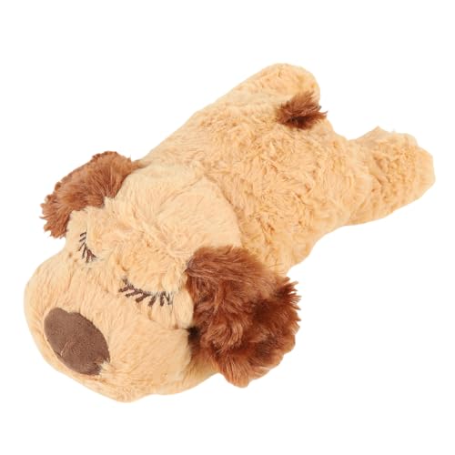Qcwwy Hundespielzeug für Hunde Katzen Angst Erleichterung Interaktiver Gefüllter Tierplüschspielzeug Haustier Komfortspielzeug Beruhigungshilfe Hundespielzeug (Brown) von Qcwwy