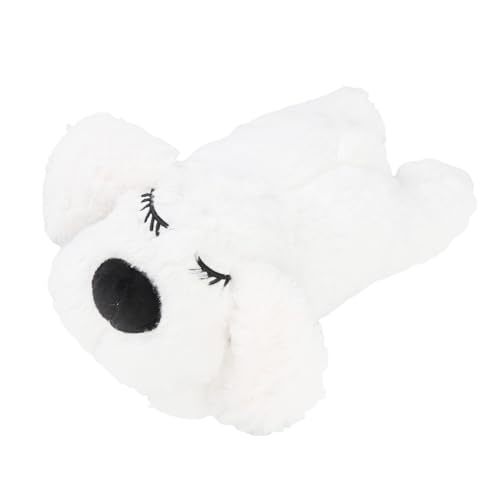 Qcwwy Hundespielzeug für Hunde Katzen Angst Erleichterung Interaktiver Gefüllter Tierplüschspielzeug Haustier Komfortspielzeug Beruhigungshilfe Hundespielzeug (White) von Qcwwy