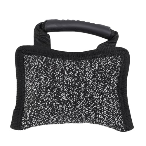 Qcwwy Hundetraining Bite Tug Toy, Hundebisskissen Tug of War Jute Bite Kissen Multifunktional Hunde Bisshülle Spielen Tug Toys Interactive Tug Toy für Welpen Junge Hunde Training von Qcwwy
