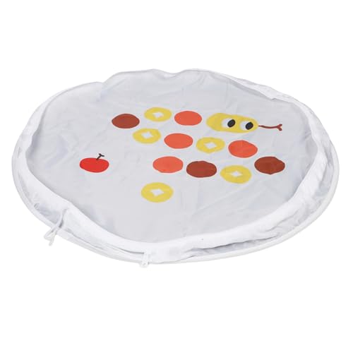 Qcwwy Katze Schnelle Rolling Ball Play Matte, Automatic Motion Activated Moving Ball Hide Game Self Rolling Cat in Play Mat Hide & Suchspiel Interactive Cat Toys für Kätzchen (White) von Qcwwy