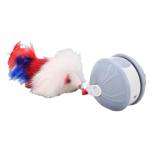 Qcwwy Katzen Teaser Ball Interactive Cat Toy Ball Automatische Interaktive Katzenspielzeug für Innenkatzen Rollen Haustierkugeln Spielzeug Wiederaufladbare Katzenanreicherung Spielzeug für Kleine von Qcwwy