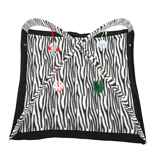Qcwwy Katzenbetten, Möbel, Zelt, Bett, weiches Plüschmaterial, faltbares Design, inklusive hängendem Spielzeug, umweltfreundlich und langlebig, geeignet für Spiele und Erholung Qcwwy Katzenbetten, Möbel, Zelt, Bett, weiches Plüschmaterial, faltbares Design, inklusive hängendem Spielzeug, umweltfreundlich und langlebig, geeignet für Spiele und Erholung von Qcwwy
