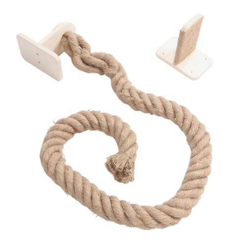 Qcwwy Katzenkletterseilbaum Katze Klettern Jute Seil, Wandmontierte Katzenkletterseil Katze Interaktive Kratzer nach Katzensprungseil Katzenübungen Kletterbaum für Heimnahmkatze Spielzeug Qcwwy Katzenkletterseilbaum Katze Klettern Jute Seil, Wandmontierte Katzenkletterseil Katze Interaktive Kratzer nach Katzensprungseil Katzenübungen Kletterbaum für Heimnahmkatze Spielzeug von Qcwwy