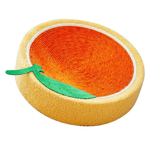 Qcwwy Katzenkratzer Dauerhaftes Sisal -Lounge -Bett für Klauenschärfen Unterhaltung für Katzen Aller Größen (ORANGE) von Qcwwy