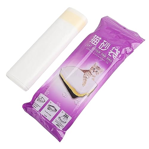 Qcwwy Katzenstrauder Müllbeutel Katzenstrauderkasten Liner mit Kordelschnur Erhöhtem Dicked Pet Wurf Pan Liner Kitty Müllbehälter Taschen Ersatz Müllsack Pet Poop Supplies Katze Katze (M) von Qcwwy