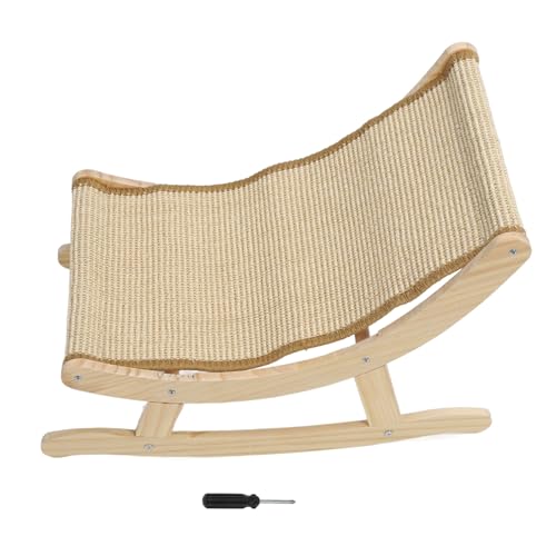 Qcwwy Katzenstuhl Hängematte Bett Kratzfest Stabil Einfache Montage Anti-Rutsch-Liege für Indoor Strandkorb Design mit Kratzer, Große Katzenliebhaber Qcwwy Katzenstuhl Hängematte Bett Kratzfest Stabil Einfache Montage Anti-Rutsch-Liege für Indoor Strandkorb Design mit Kratzer, Große Katzenliebhaber von Qcwwy