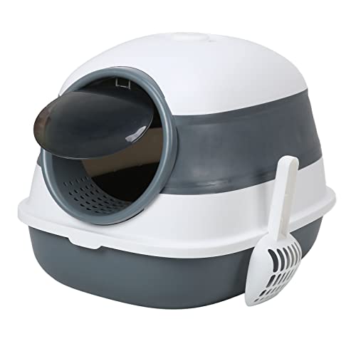 Qcwwy Katzentoilette, Geschlossenes Katzentöpfchen, Katzentoilette mit Deckel, Einstieg von Oben, Anti-Spritzer-Katzentoilette Geruchskontrolle Leicht zu Reinigen Haustiere Katzentoilette Qcwwy Katzentoilette, Geschlossenes Katzentöpfchen, Katzentoilette mit Deckel, Einstieg von Oben, Anti-Spritzer-Katzentoilette Geruchskontrolle Leicht zu Reinigen Haustiere Katzentoilette von Qcwwy