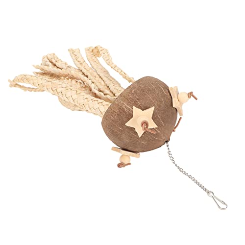 Qcwwy Kokosnussschalen Zerkleinerndes Papageienspielzeug, Papageienkauspielzeug, Vogel, Kokosnussschnabel, Schleifspielzeug, Papageienkäfig, Bissspielzeug mit Blöcken für Sittiche, Qcwwy Kokosnussschalen Zerkleinerndes Papageienspielzeug, Papageienkauspielzeug, Vogel, Kokosnussschnabel, Schleifspielzeug, Papageienkäfig, Bissspielzeug mit Blöcken für Sittiche, von Qcwwy