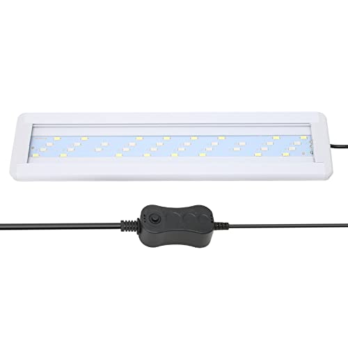 Qcwwy LED-Aquarienlicht, 4 Reihen, Augenschutz, 3 Farbmodi, 3 W Aquariumlampe für Wasserpflanzen (EU-Stecker 220 V) von Qcwwy