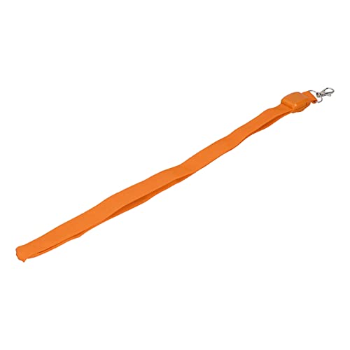 Qcwwy LED-Hundehalsband, Reflektierend, Lichtbeständig, DIY-, LED-Ausweis, Quadratische Box-Lanyards für Hunde, kein Eigenartiger Geruch, Frei Zuschneidbar, (quadratische Box orange) von Qcwwy