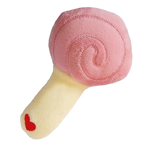 Qcwwy Lollipop Haustier-Plüschspielzeug, Schützt die Zahngesundheit, Hunde-Plüschspielzeug, Lollipop-Form-Design, Interaktives Hundespielzeug, Lindert Langeweile, Bissfestes (Rosa) von Qcwwy