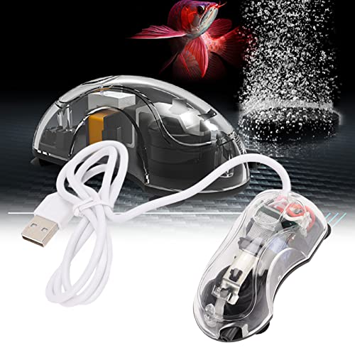 Qcwwy Mini-Aquarium-Luftpumpe, Aquarium-Luftpumpe, Super Leise, Professionelle, Leise Aquarium-Sauerstoffpumpe für Fischschildkröten, Luftbelüfterpumpe, (Stromversorgung über USB für von Qcwwy