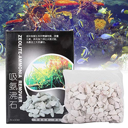 Qcwwy Natürliches Zeolithammoniakfiltermaterial für Aquariumschädliche Substanzabsorption und Stabilisierung der Wasserqualität von Qcwwy