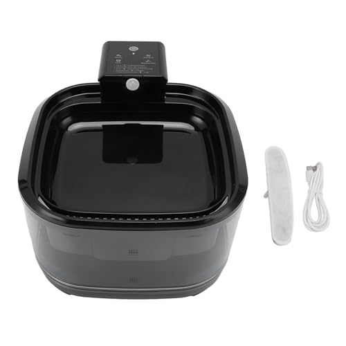 Qcwwy PET -Wasserbrunnen, Automatische Zirkulationsfiltrationssystem Katzenwasserbrunnen Große Kapazität Trinkbrunnen Stille Betriebskatze Wasserbrunnenspender (Black) von Qcwwy