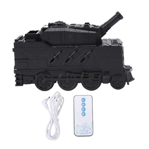 Qcwwy Panzer Aromatherapie Maschine Diffusor, Aromatherapie Diffusor Cool Mist Ultraschall Tank Diffusor mit Fernbedienung 300 Ml Moderner Ruhiger Kühlnebelbefeuchter für (Black) von Qcwwy