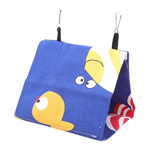 Qcwwy Papageien-Hängezelt, Papageien-Hängematte, Kleine Haustier-Vogelhütte, Vogel-Hängebett für Sittiche, Wellensittiche, Nymphensittiche, Kakadus, Finken, Hamster, Chinchillas, (25 * 15 * 18CM) von Qcwwy