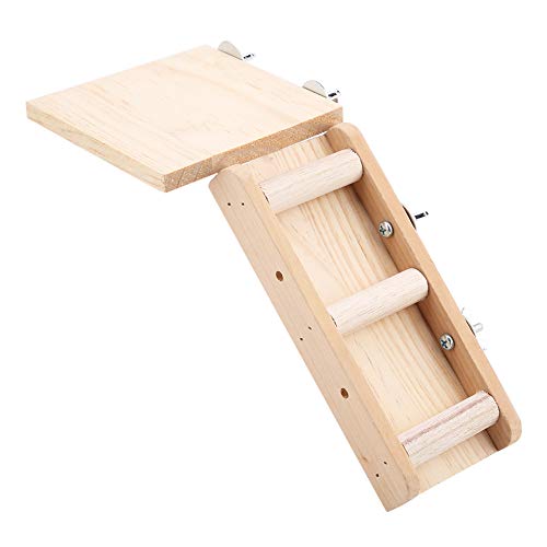Qcwwy Papageien-Hamster-Spielzeug, Holzleiter-Plattform-Set, Kleintier-Spielzeug, Klettersets für Vögel, Hamster und Eichhörnchen Qcwwy Papageien-Hamster-Spielzeug, Holzleiter-Plattform-Set, Kleintier-Spielzeug, Klettersets für Vögel, Hamster und Eichhörnchen von Qcwwy