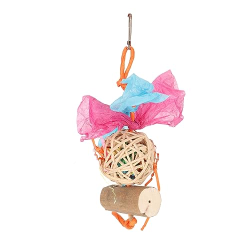 Qcwwy Papageien-Kauspielzeug, Hängender Rattanball für Nymphensittiche und Sola-Holzstäbchen, Spielzeug, Papageien-Kauball, Vogelbeißspielzeug, Vogelkäfig-Kauspielzeug für Qcwwy Papageien-Kauspielzeug, Hängender Rattanball für Nymphensittiche und Sola-Holzstäbchen, Spielzeug, Papageien-Kauball, Vogelbeißspielzeug, Vogelkäfig-Kauspielzeug für von Qcwwy