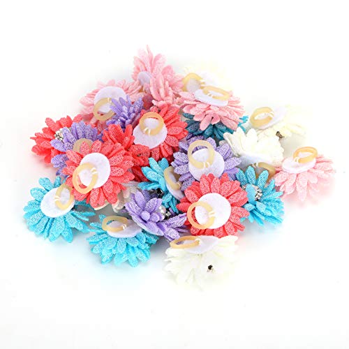 Qcwwy Pearl Flower Dog Cat Hair Bögen, Fotoshooting -Kostüm für Haustier, Premium -Qualität, Einfach an und aus, Am Besten für Hochzeit, Geburtstag, Party, mit Gummibändern, Pet Doggies Kätzchen Qcwwy Pearl Flower Dog Cat Hair Bögen, Fotoshooting -Kostüm für Haustier, Premium -Qualität, Einfach an und aus, Am Besten für Hochzeit, Geburtstag, Party, mit Gummibändern, Pet Doggies Kätzchen von Qcwwy