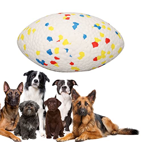 Qcwwy Pet Dog Ball Fetch Ball Kauspielzeug, Bissfestes Zähneknirschen, Hohe Sprungkraft, Interaktive Schwimmende Hundekauspielzeugbälle, Zahnreinigung und Spaß für Interaktiv von Qcwwy