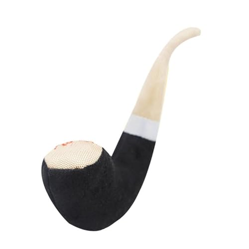 Qcwwy Plüsch Hundespielzeug Bissfestes Zähne Knirschen Süße Rohrform Spielzeug für Langeweile Relief Haustier Spielzeug (Black) von Qcwwy