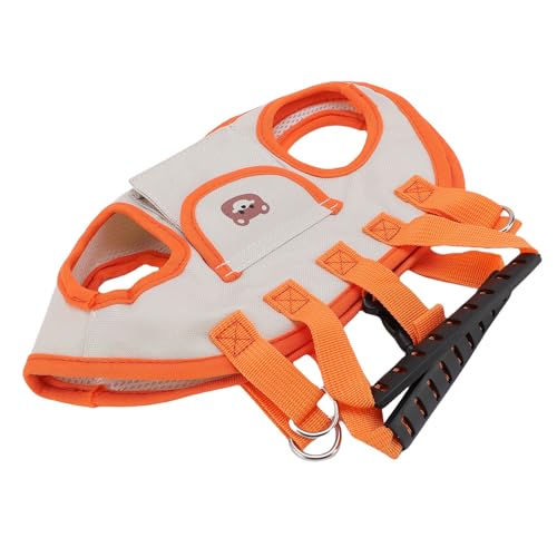 Qcwwy Reflektierende Hundeweste Flucht Proof Hundegeschirr Oxford Fabric Reflektierende Einstellbare Weste Leichtes Aufzugsgurt für Reisen Wanderreises Reiseverkehrsvorräte (L) von Qcwwy