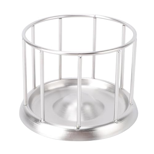 Qcwwy Reptilien Edelstahl Lebensmittelgericht, Edelstahl Reptilienschildkröten -Lebensmittel -Wasserspender Feeder Reptile Lebensmittelgericht mit Runden Geländer Tortoise (A) von Qcwwy