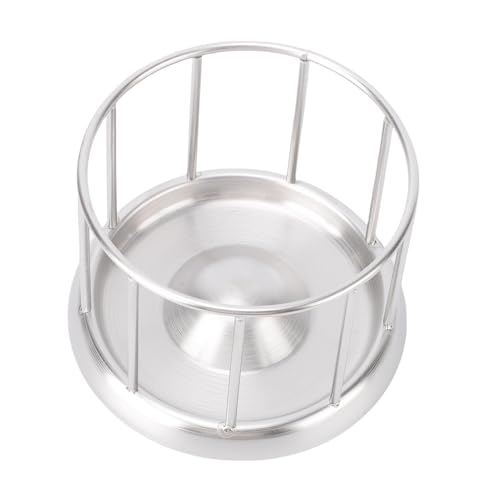 Qcwwy Reptilien Edelstahl Lebensmittelgericht, Edelstahl Reptilienschildkröten -Lebensmittel -Wasserspender Feeder Reptile Lebensmittelgericht mit Runden Geländer Tortoise (B) von Qcwwy