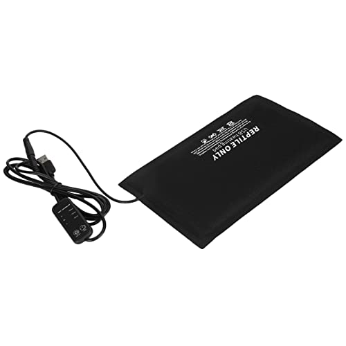 Qcwwy Reptilien-Heizkissen, USB-Temperaturregelung, Reptilien, Tiere, Heizmatte, Schildkröten, Wärmematte, Reptilien, Terrarienwärmer für Schildkröten, Eidechsen, Einsiedlerkrebse, (S von Qcwwy